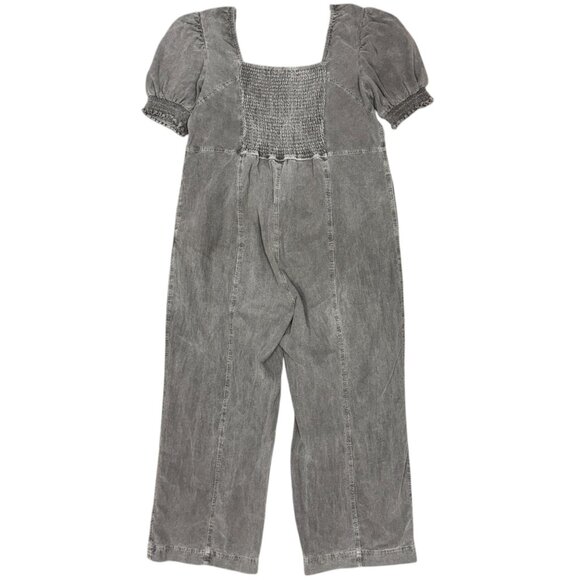 NWOT Women’s PYRAMID COLLECTION Puff Sleeve Jumpsuit Gray | Size XL - Picture 5 of 9